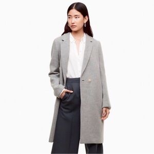 Aritzia Babaton Stedman Wool Cashmere Gray Long Coat XXS